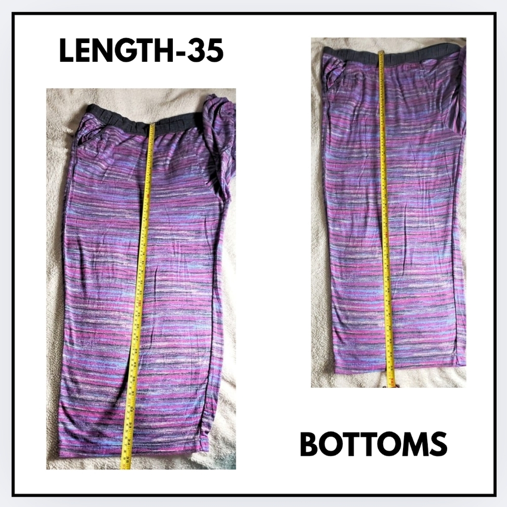 🔥 EUC / Cuddl Duds / CLIMATE RIGHT / Multicolor / Pajamas-TOP & BOTTOMS / 3X - Picture 5 of 14